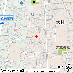 長野県松本市大村560周辺の地図