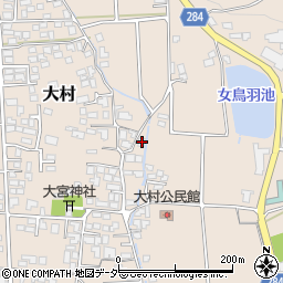 長野県松本市大村98周辺の地図
