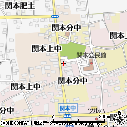 茨城県筑西市関本中109周辺の地図