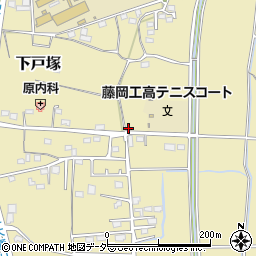 群馬県藤岡市下戸塚302周辺の地図