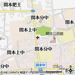 茨城県筑西市関本中110周辺の地図