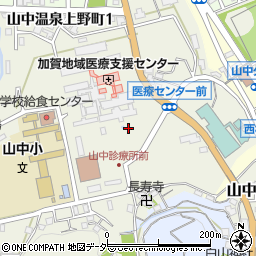 石川県加賀市山中温泉上野町ル周辺の地図