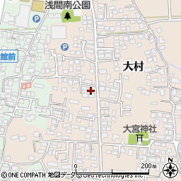 長野県松本市大村382周辺の地図