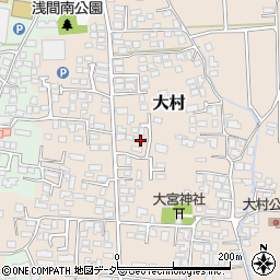 長野県松本市大村391周辺の地図