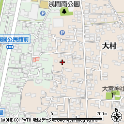 長野県松本市大村556周辺の地図