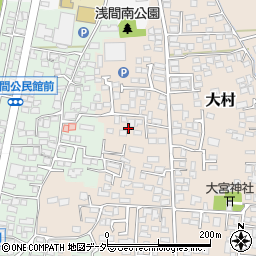 長野県松本市大村559周辺の地図