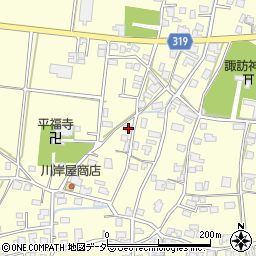 長野県安曇野市三郷温1887周辺の地図