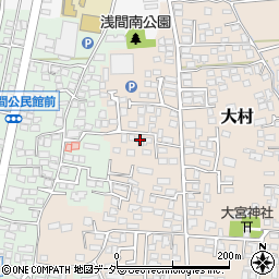 長野県松本市大村557周辺の地図