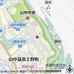 石川県加賀市山中温泉東桂木町ヌ37-2周辺の地図