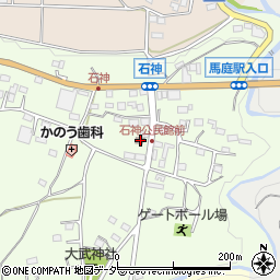 第１９区公民館周辺の地図