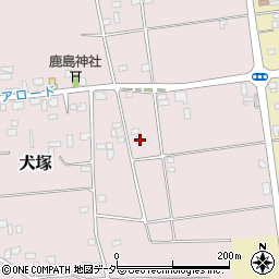 茨城県筑西市犬塚371周辺の地図
