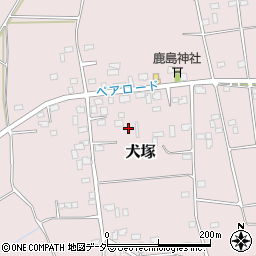 茨城県筑西市犬塚209周辺の地図