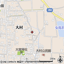 長野県松本市大村426周辺の地図