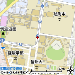 松本市駐車場美須々駐車場周辺の地図