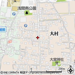 長野県松本市大村383周辺の地図