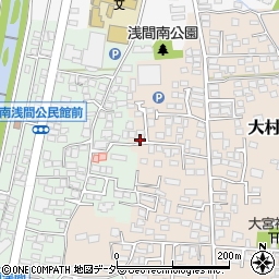 長野県松本市大村551周辺の地図