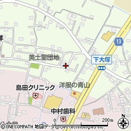 群馬県藤岡市下大塚687-14周辺の地図