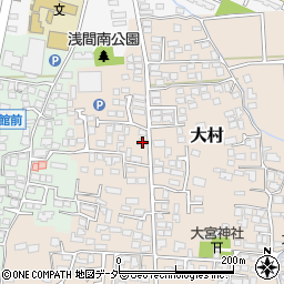 長野県松本市大村385周辺の地図