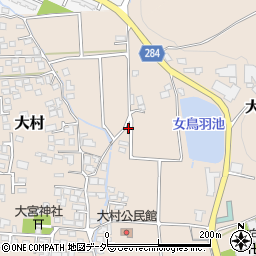 長野県松本市大村52周辺の地図