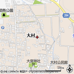 長野県松本市大村430周辺の地図