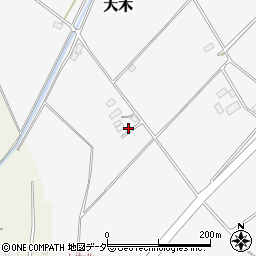 茨城県結城市大木2175周辺の地図