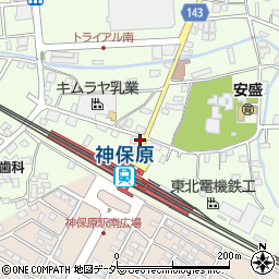 神保原駅北広場周辺の地図