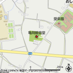 亀岡観音堂周辺の地図