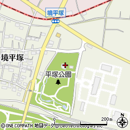 伊勢崎市平塚公園トイレ周辺の地図