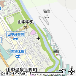 石川県加賀市山中温泉東桂木町ヌ61-3周辺の地図