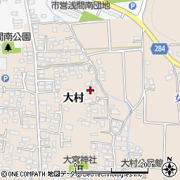 長野県松本市大村431周辺の地図