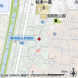 長野県松本市南浅間528-1周辺の地図