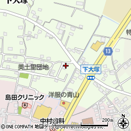 群馬県藤岡市下大塚687-3周辺の地図