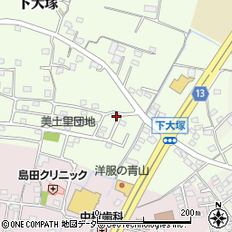 群馬県藤岡市下大塚687-10周辺の地図