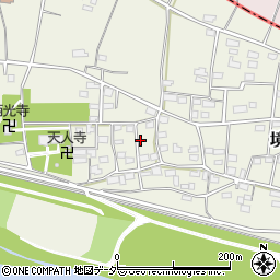 群馬県伊勢崎市境平塚周辺の地図