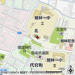 群馬県館林市台宿町周辺の地図