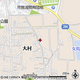 長野県松本市大村34周辺の地図