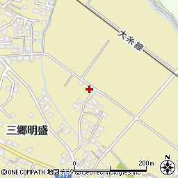 長野県安曇野市三郷明盛613-3周辺の地図
