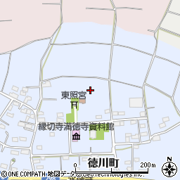 群馬県太田市徳川町周辺の地図