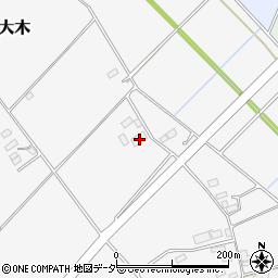 茨城県結城市大木2160-2周辺の地図