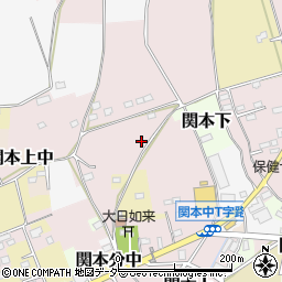 茨城県筑西市関本中1050周辺の地図