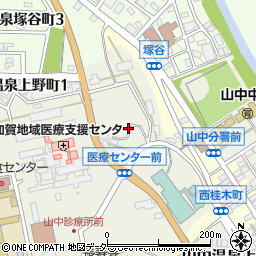 石川県加賀市緑ケ丘周辺の地図
