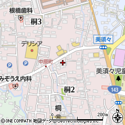 コインランドリーしゃぼん松本桐店周辺の地図