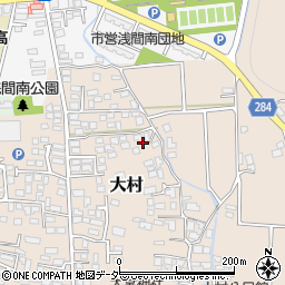 長野県松本市大村446周辺の地図
