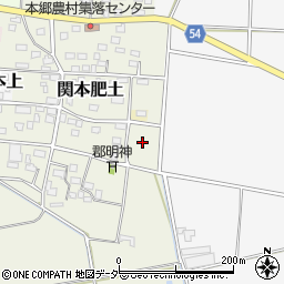 茨城県筑西市関本肥土周辺の地図