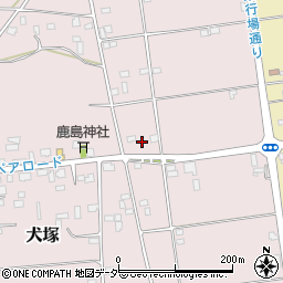 茨城県筑西市犬塚400周辺の地図