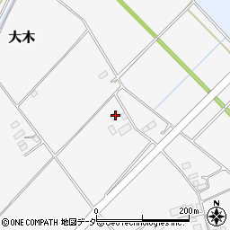 茨城県結城市大木2160周辺の地図
