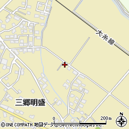 長野県安曇野市三郷明盛613-4周辺の地図