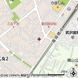 栃木県小山市南乙女1丁目15周辺の地図
