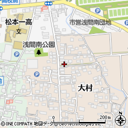 長野県松本市大村468周辺の地図