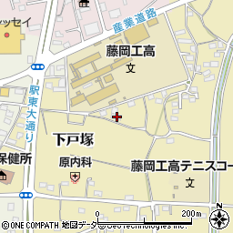 群馬県藤岡市下戸塚56-3周辺の地図